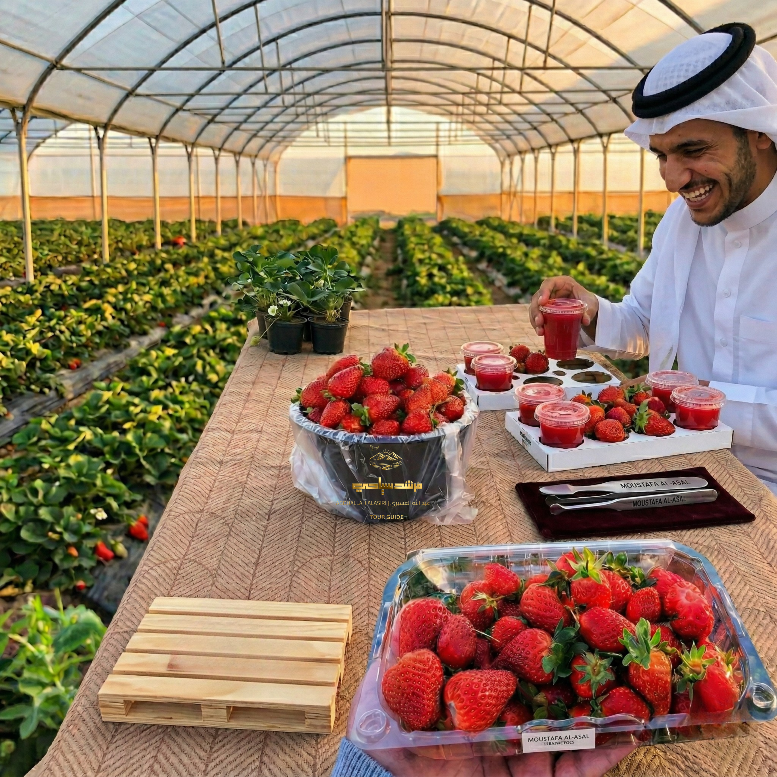 مزارع فراولة بني مازن